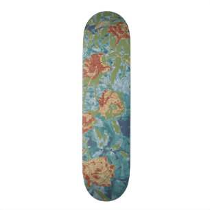 Skateboard Camuflaje y flores