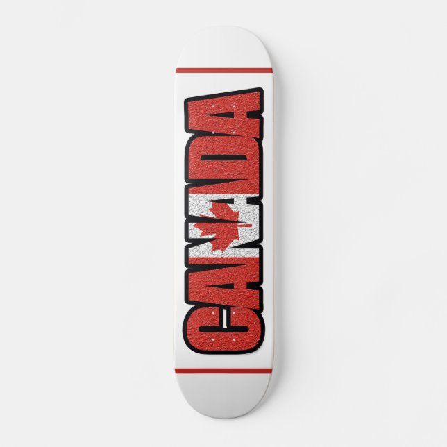 Skateboard Canadá (Anverso)