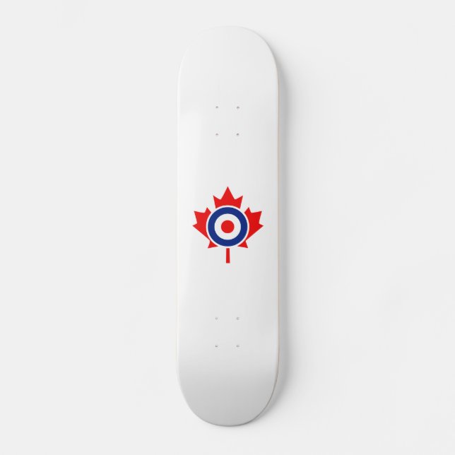 Skateboard Canadiense Maple Leaf Roundel Mod CANADA (Anverso)