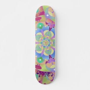 Skateboard Canción arcoiris Mandala