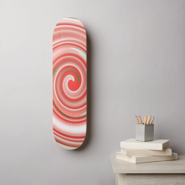Skateboard Candy Swirl (Arte de la pared)
