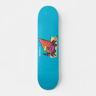 Skateboard Cangrejo ermitaño gracioso personalizado morado