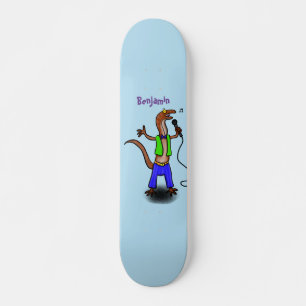 Skateboard Canto gracioso de lagarto con personalizado de mic