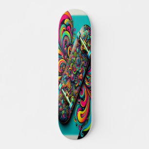 Skateboard "Caos colorido"