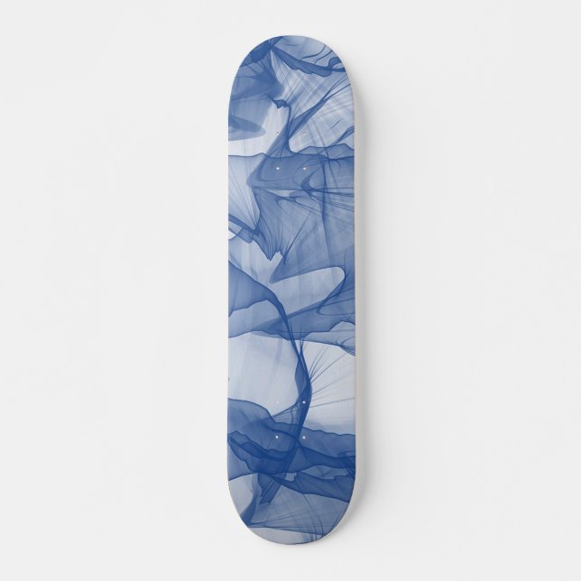 Skateboard Capa mística de Chiffon escarba azul (Anverso )