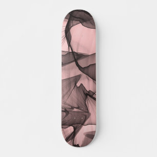 Skateboard Capa mística de Chiffon escarba negro N rosado