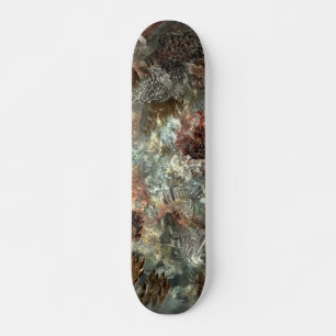 Skateboard Capas apagadas de cristales marrones