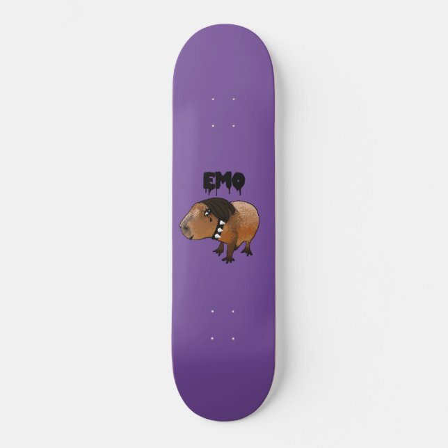 Skateboard Capivara Emo (Anverso)
