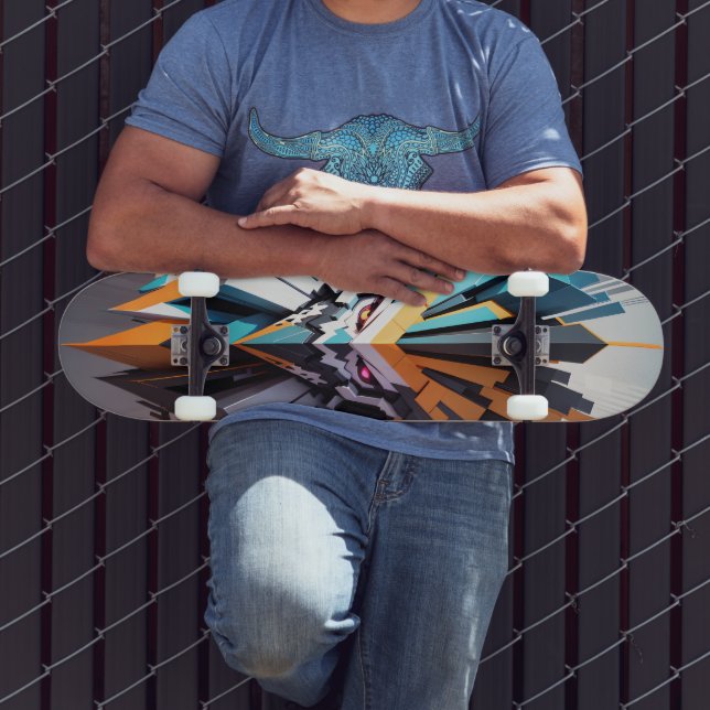 Skateboard Cara Abstracta. Estilo Transformers (Exterior 3)