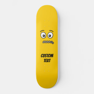 Skateboard Cara con Cremallera en la Boca