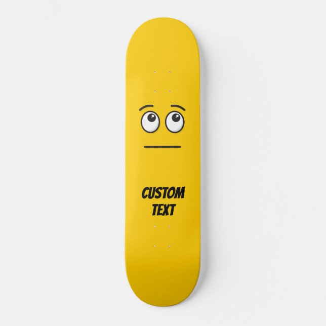 Skateboard Cara con Ojos en Blanco (Anverso)