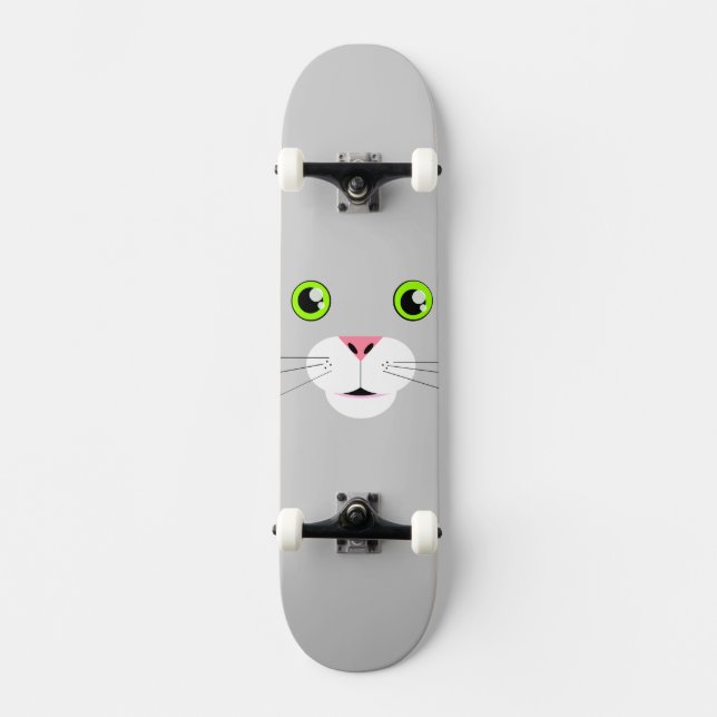Skateboard Cara de gato (Anverso)