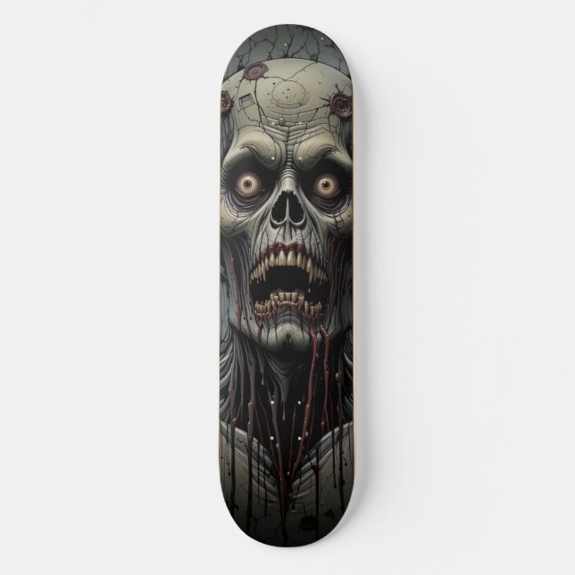 Skateboard Cara de Zombi (Anverso)