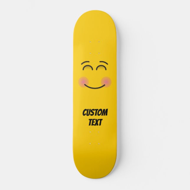Skateboard Cara sonriente con ojos sonrientes (Anverso)