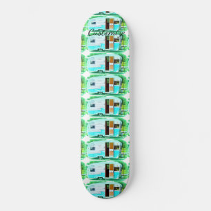Skateboard Caravana de caravana gitana clásica de época
