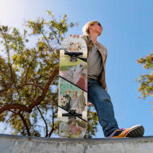 Skateboard Cargar 4 fotos Forma inclinada