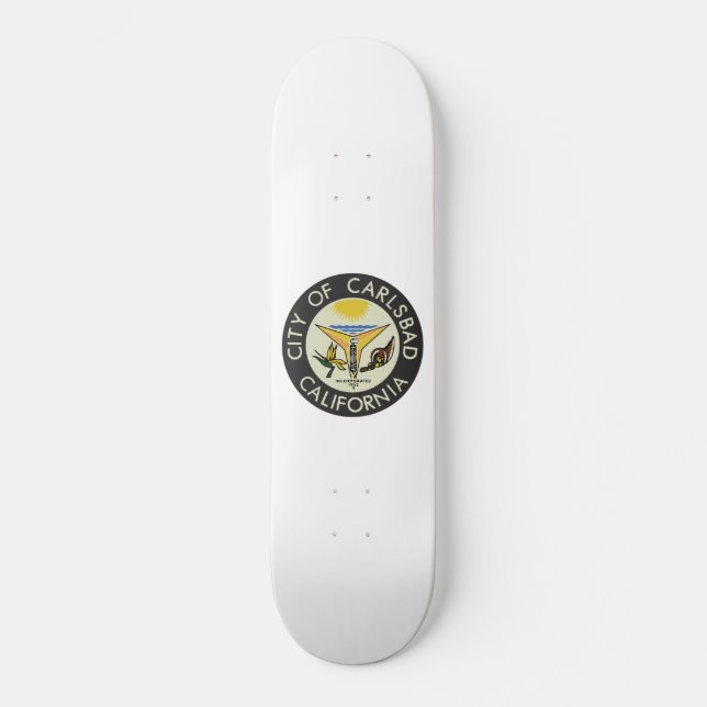 Skateboard Carlsbad (California) City Seal (Anverso)