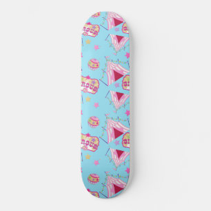 Skateboard Carpa de Circo Bolas Amarillas Estrellas Vintage E