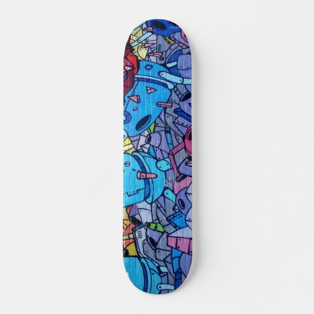 Skateboard Cartel de arte de graffiti colorido (Anverso )