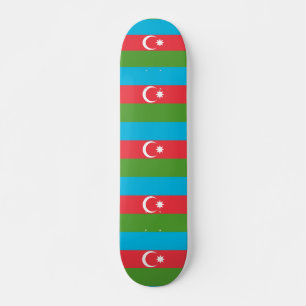 Skateboard Cartel de patinaje con bandera de Azerbaiyán