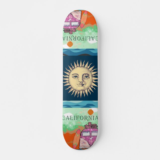 Skateboard Cartel sobre viajes en California (Anverso )