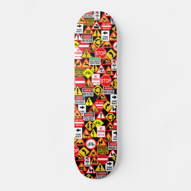 Skateboard Cartón de señales de tráfico (Anverso)