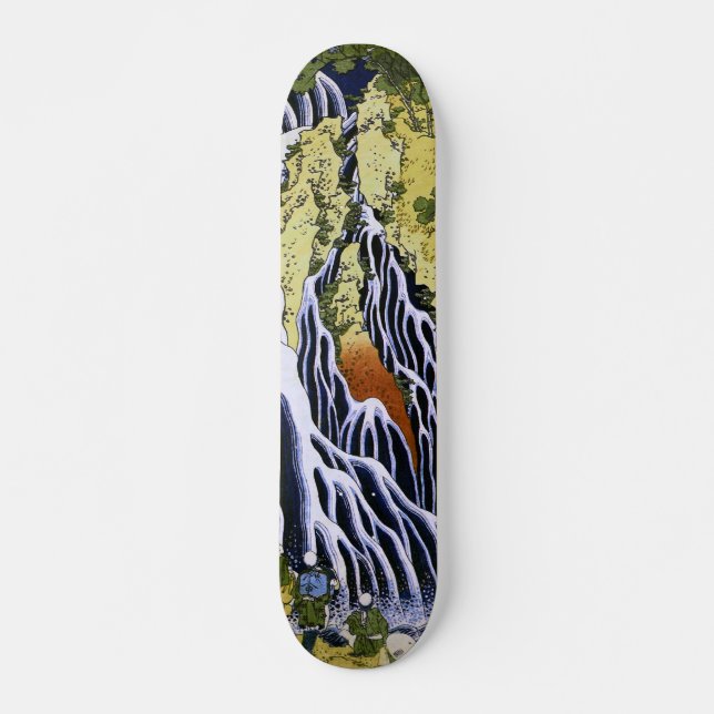 Skateboard Cascada de Kirifuri Bella Artes japonés de Hokusai (Anverso )