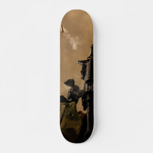 Skateboard Casing de shell despedido de un rifle M-4