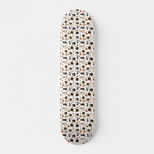 Skateboard Cat Boo Halloween (Anverso )