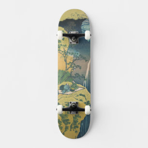 Skateboard Catarata Amida de Hokusai Japón Catarata