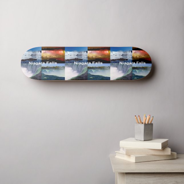 Skateboard Cataratas del Niágara Vistas Fotográficas de Nueva (Arte de pared (horz))