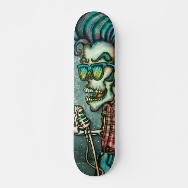 Skateboard Caveira Elvis (Anverso )
