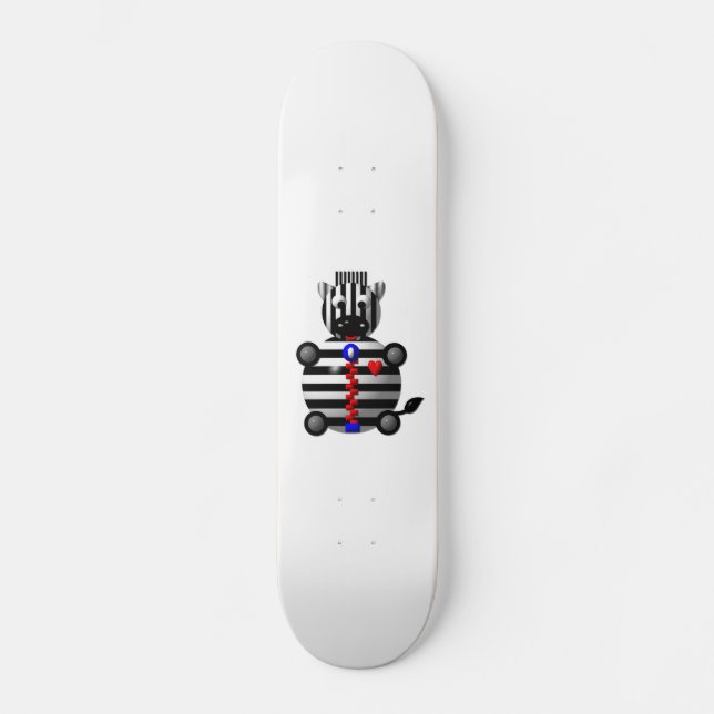 Skateboard Cebra con cremallera (Anverso)