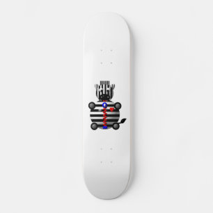 Skateboard Cebra linda con la cremallera