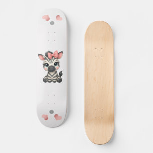 Skateboard Cebra pequeña adorable 