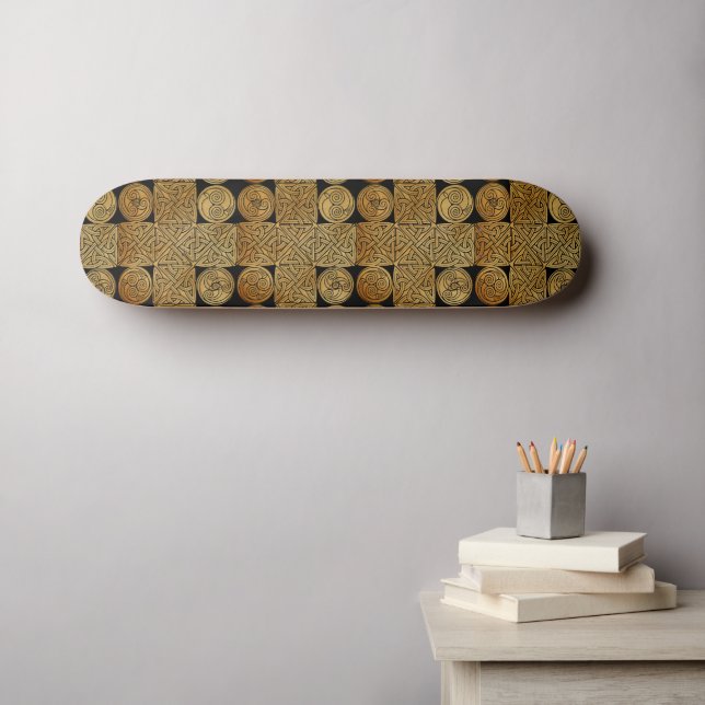 Skateboard Celtic Knotwork Cross (Arte de pared (horz))