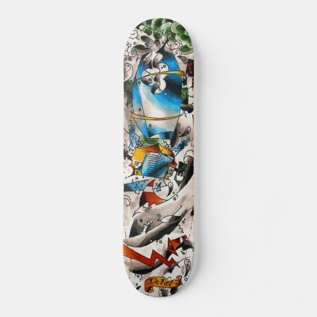 Skateboard cementboard_oldschool (Anverso)