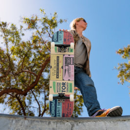 Skateboard Cenima entradas clásicas de los años 60