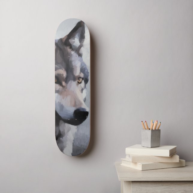 Skateboard Centinela a la luz de la luna (Arte de la pared)
