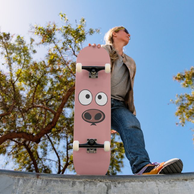 Skateboard Cerdo divertido (Exterior 1)