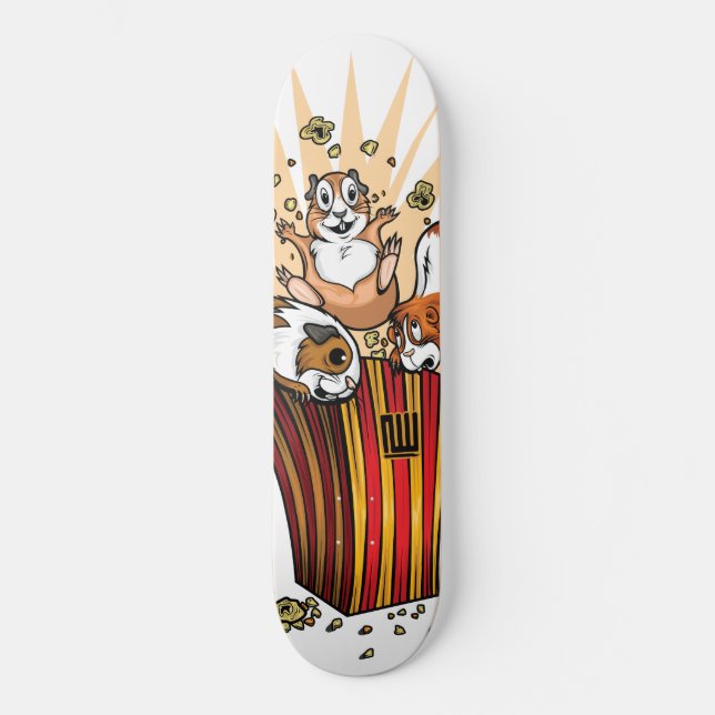 Skateboard Cerdos de Guinea (Anverso)