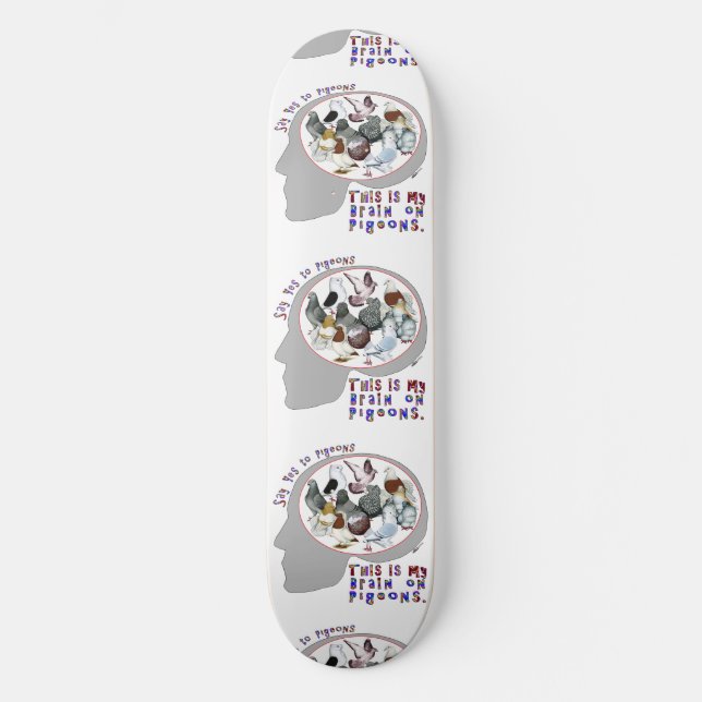 Skateboard Cerebro En Las Cerdo (Anverso)