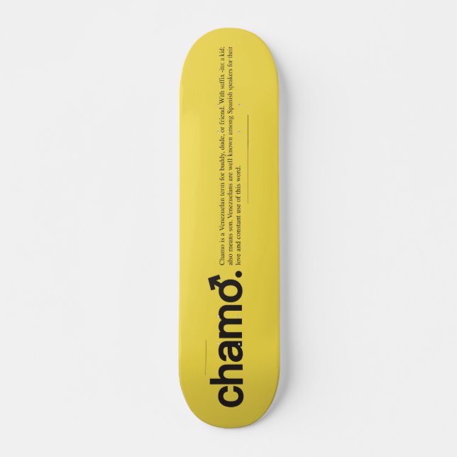 Skateboard Chamo (Anverso )