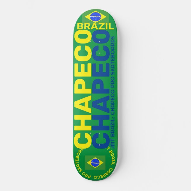Skateboard CHAPECO JMT BRAZIL 8 Placa de patinaje de 1/4" (Anverso)