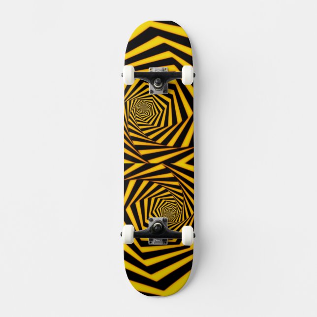 Skateboard Chaqueta-Monopatín amarillo (Anverso)