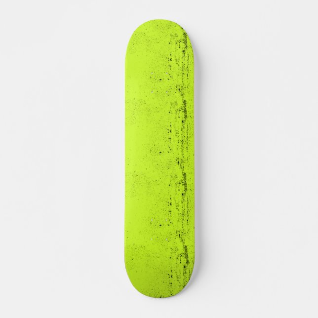 Skateboard Chartreuse texturizado único (Anverso )