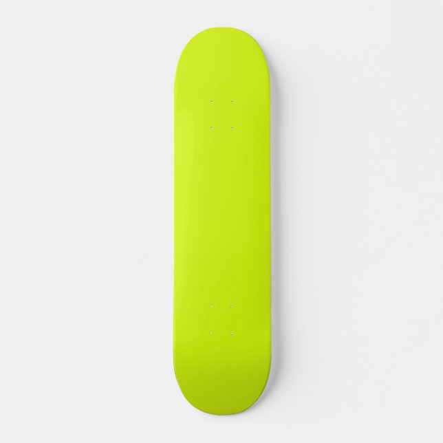 Skateboard  Chartreuse Yellow (solid color)  (Anverso )