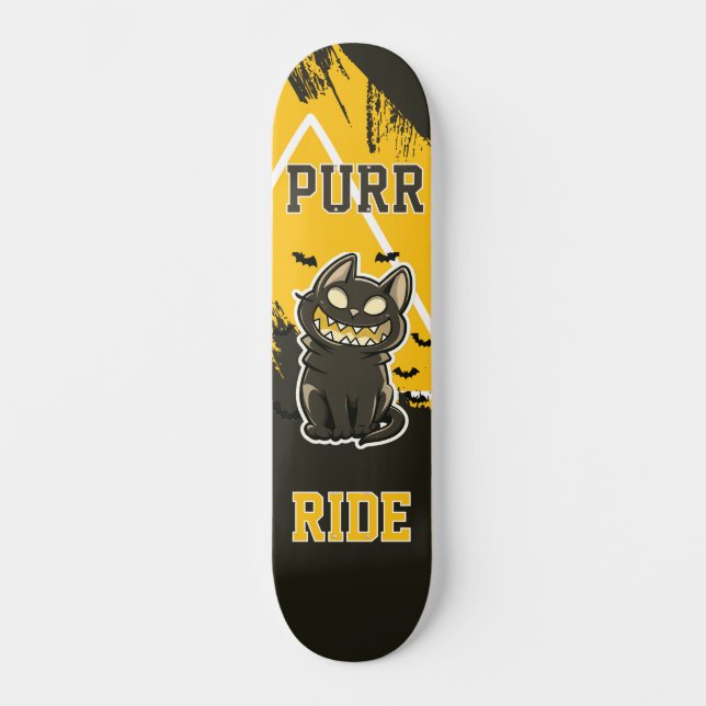 Skateboard Chat noir Purr Ride (Anverso)