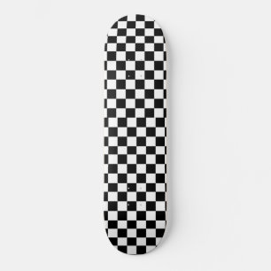 Skateboard checkered Black and White skateboard.