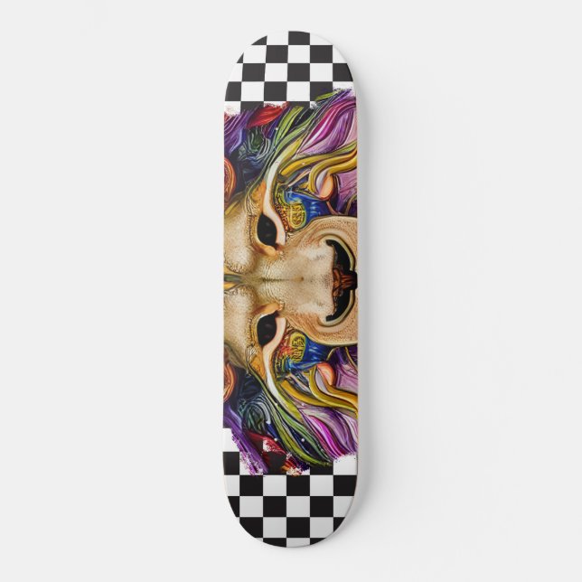 Skateboard Checkered Retro Guay Sweet Lion Eyes (Anverso)